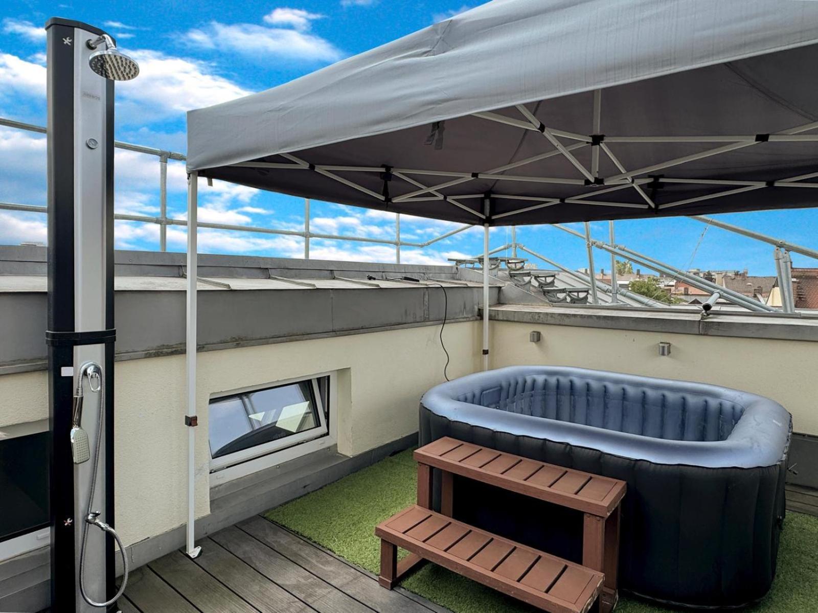 6 Zimmer Maisonette-Penthouse Pool Dachterrasse Luxus Мюнхен Екстериор снимка